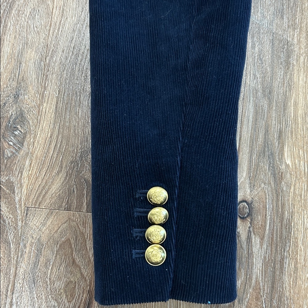 J.Crew Campbell corduroy blazer Navy one button lined classic size 0 - Picture 12 of 15